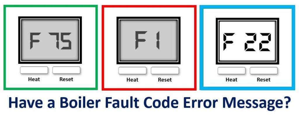 Boiler Error Fault Codes