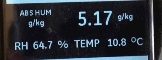 Moisture Meter Readings