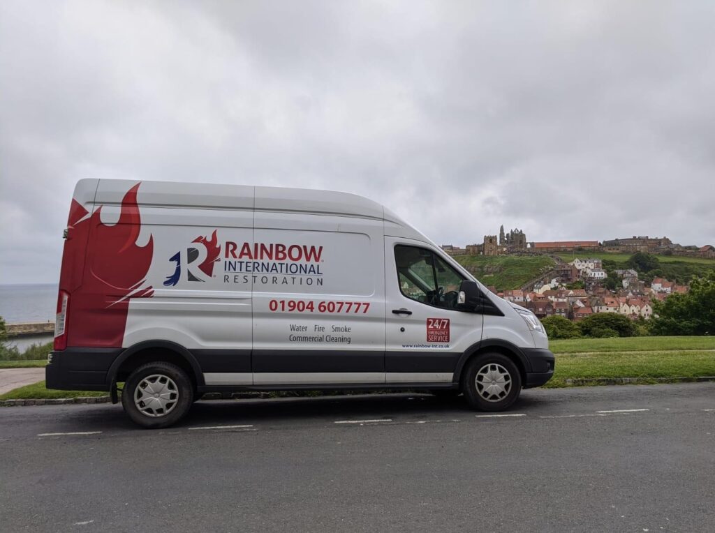 Rainbow International Van - experts in Water Damage