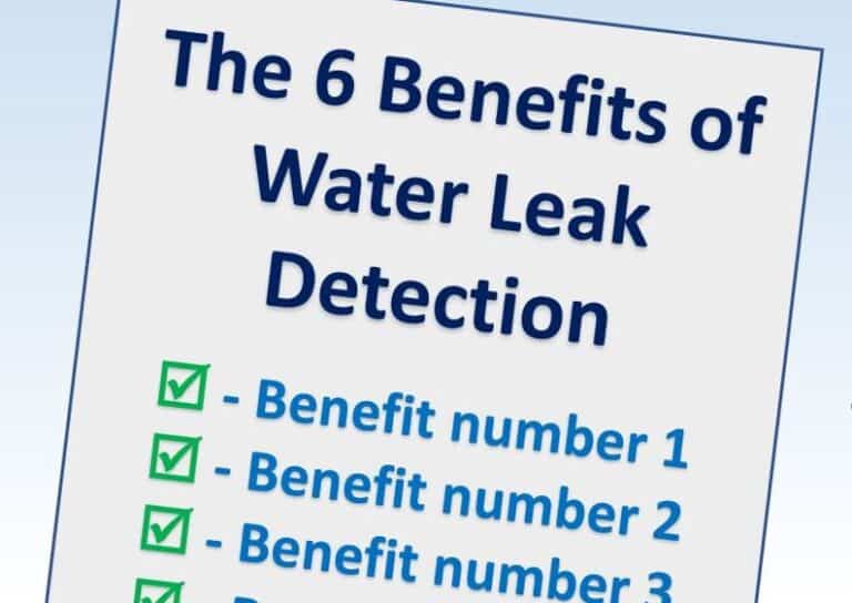 Water Leak Repair 6 Big Key Benefits