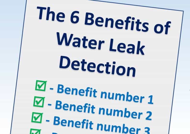 Water Leak Repair & Leak Detection Benefits