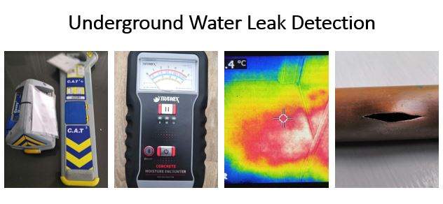 Underground water shop leak detection