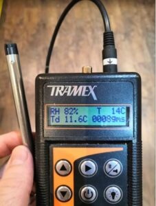 Moisture Meter Readings