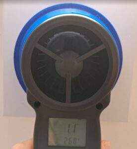 Anemometer on Bathroom Extractor Fan