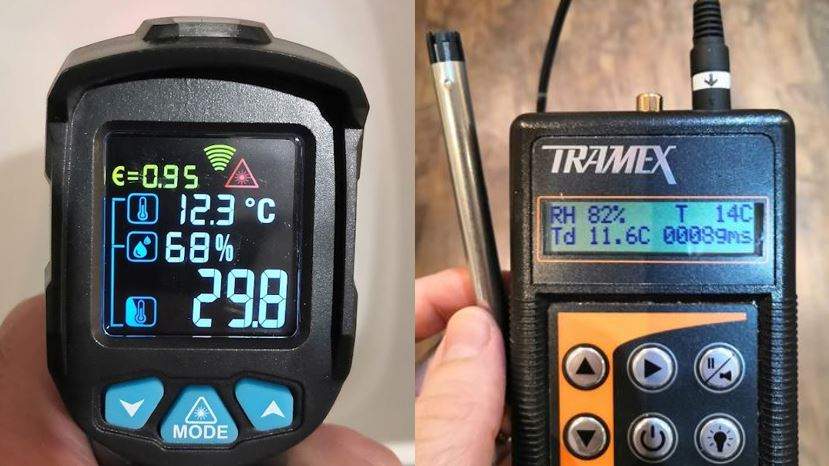 Dew Point Moisture Meter