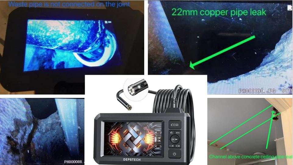 Drain Borescope Camera Find Water Pipes