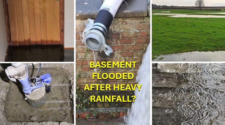 Basement Flooded After Heavy Rainfall