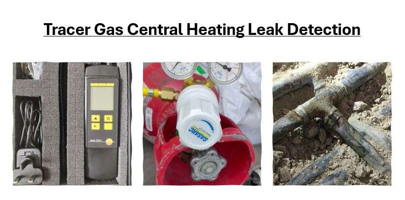 Tracer Gas Central Heating Leak Detection